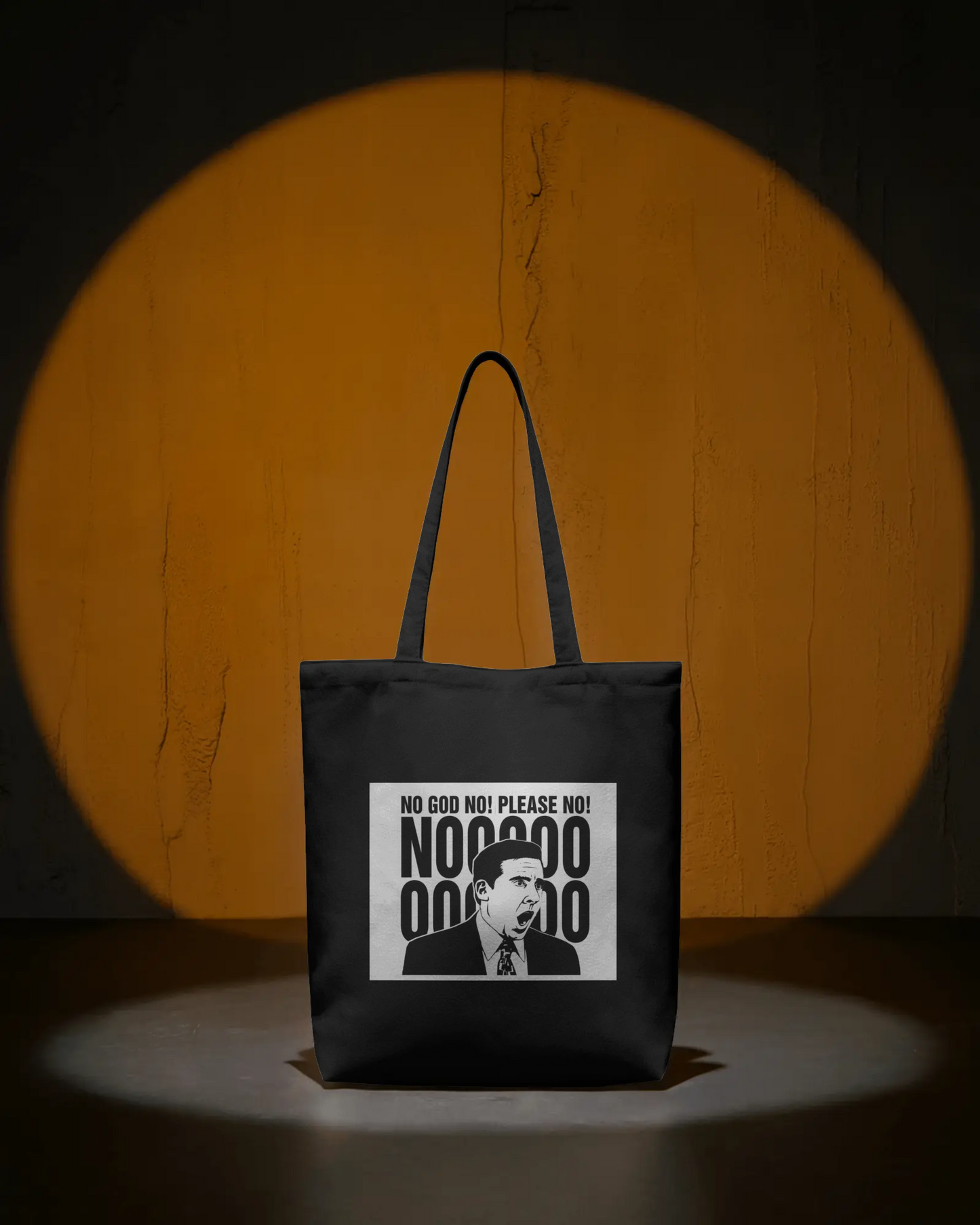 Black Tote Bag with The Office-inspired Design