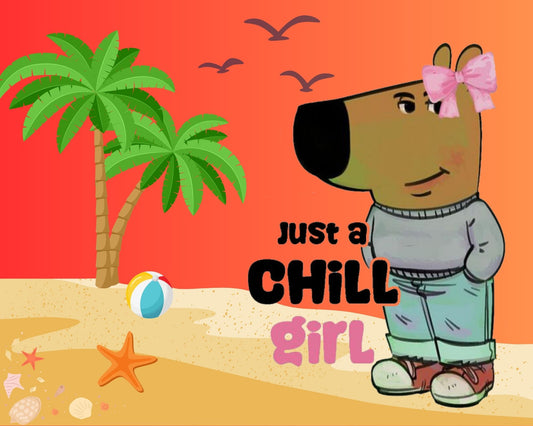 Just a Chill Girl (Off-White)