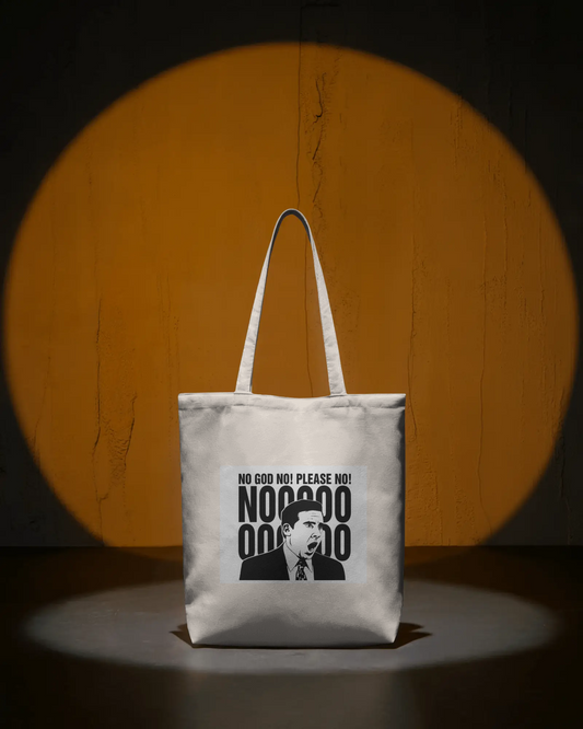 Off-white Tote Bag with The Office-inspired Design